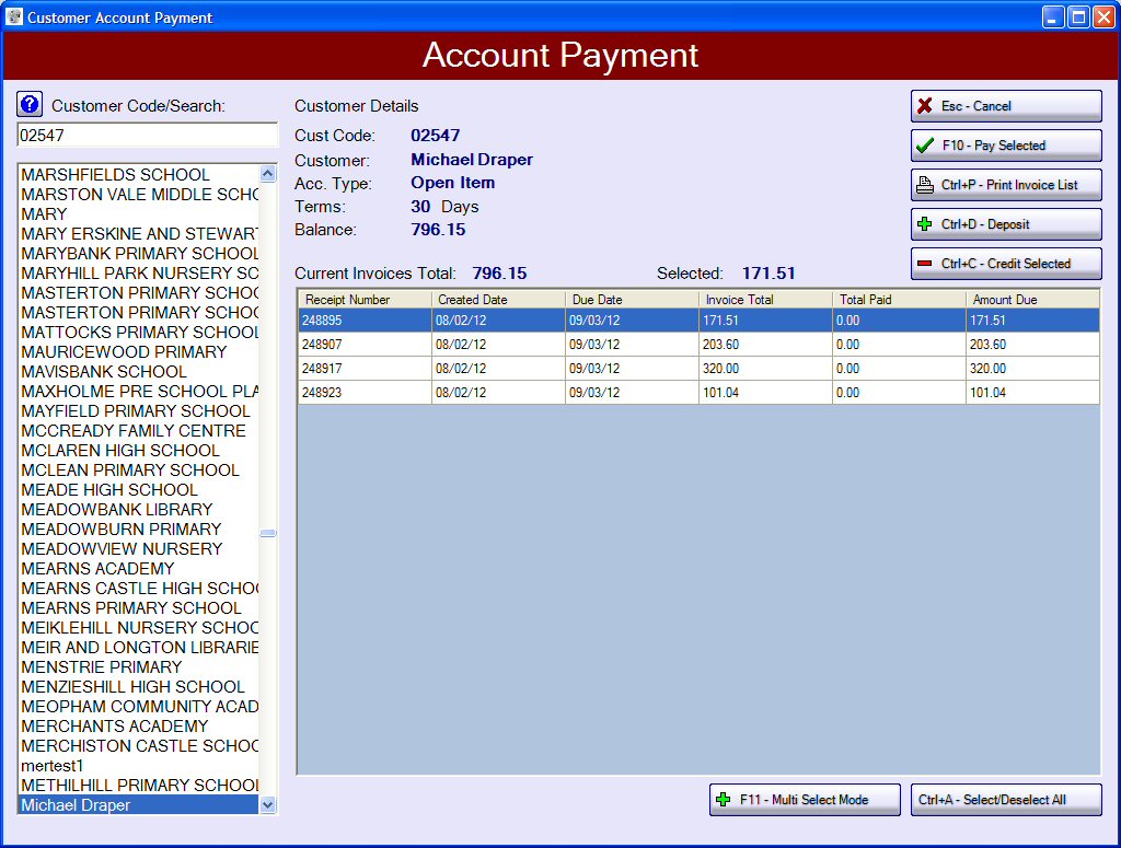 Account Payments
